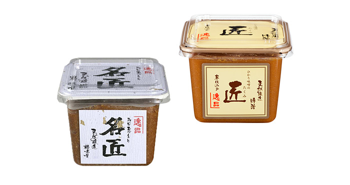 天然醸造味噌󠄀 名匠 500g ＆ 匠 500g