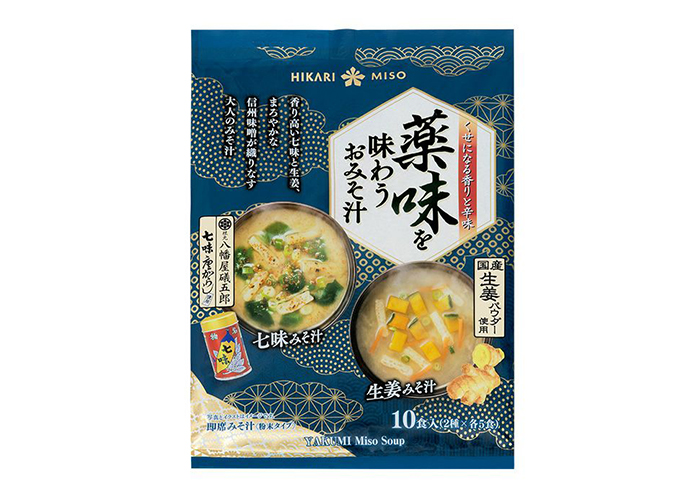 薬味を味わうおみそ汁