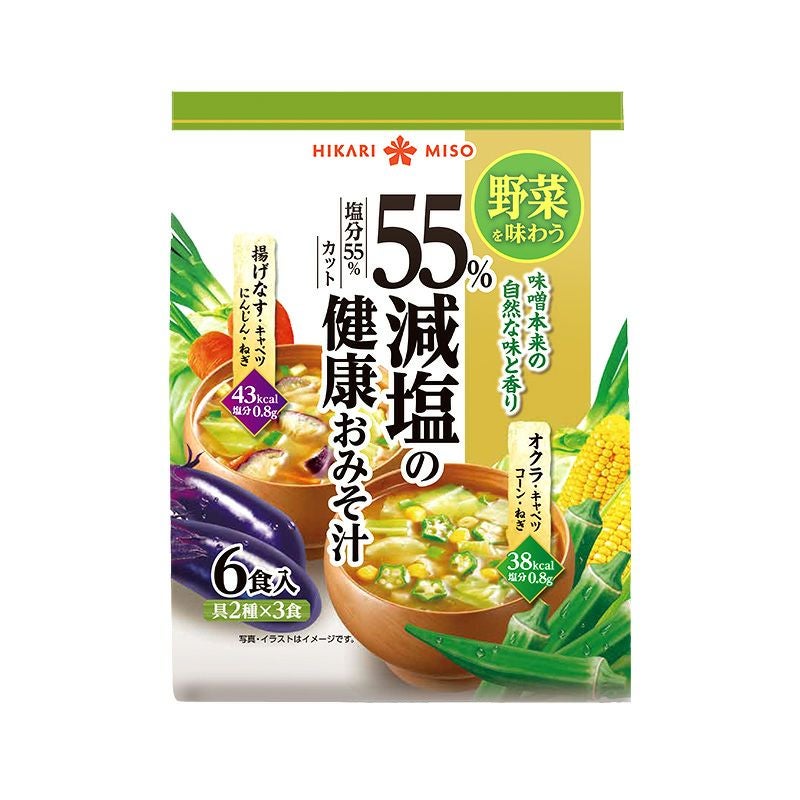減塩みそ汁 10食分×6箱 Amazon | 世田谷自然食品 極みのだし 減塩おみそ汁 (10種のバラエティ