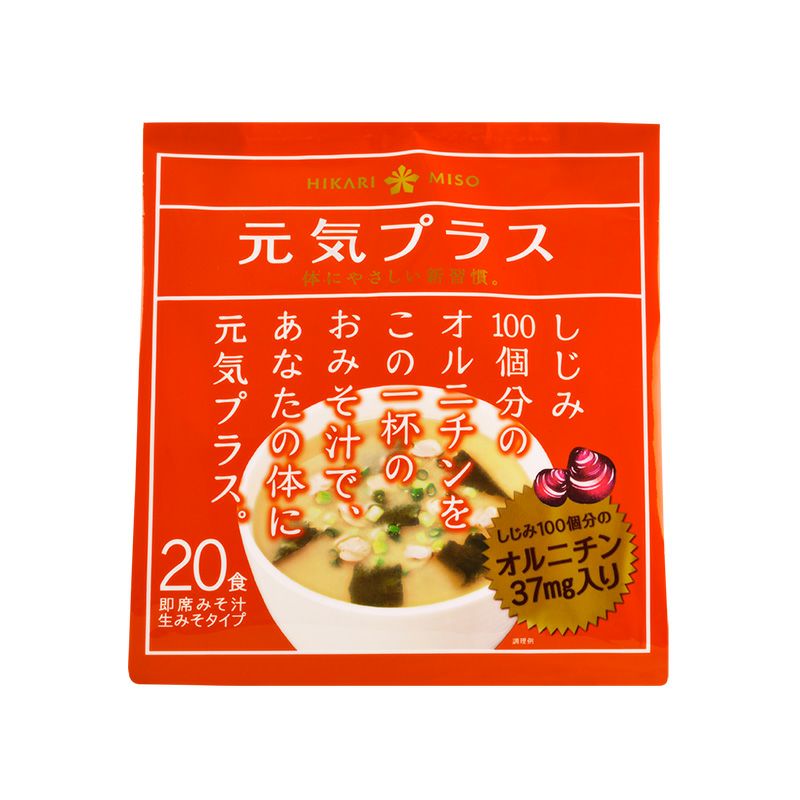 味噌汁 ひかり味噌 元気プラス オルニチン入りおみそ汁 20食 (×1袋) | ひかり