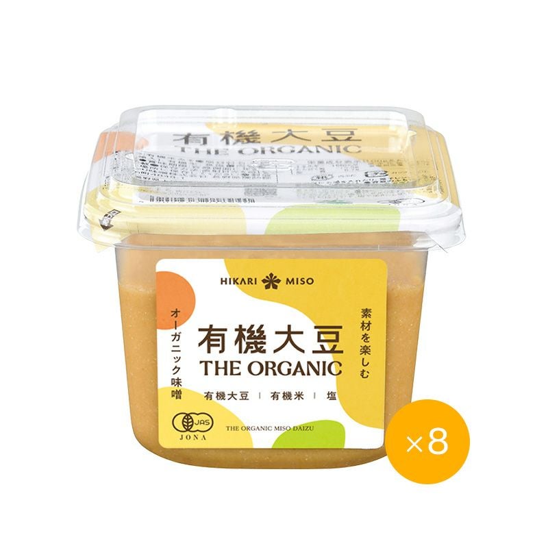 ひかり味噌 THE ORGANIC 有機大豆 400g （×8個） | ひかり味噌󠄀公式通販